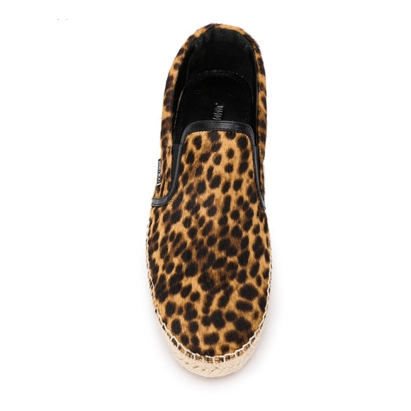 Jimmy Choo Espadrilles Vlad Pony Hair Leopard Print Slip Ons Unisex - Picture 3 of 13
